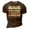 Im A Proud Girlfriend Of An Awesome Mechanic 3D Print Casual Tshirt Brown