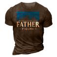 Its Not A Dad Bod Its A Dad Figure Mountain On Back 3D Print Casual Tshirt Brown