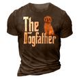 Labradoodle Dog Dad Dogfather Dogs Daddy Father 3D Print Casual Tshirt Brown