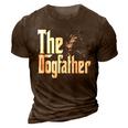 Malinois Belga Dog Dad Dogfather Dogs Daddy Father 3D Print Casual Tshirt Brown