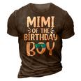 Mimi Of The Birthday Boy Mom Dad Kids Family Matching 3D Print Casual Tshirt Brown