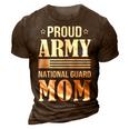 National Guard Mom Military Family Gifts Army Mom Gift For Womens 3D Print Casual Tshirt Brown
