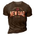 New Dad Club Established 2023 Girl Father Pink Gender Color Gift For Mens 3D Print Casual Tshirt Brown