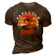 Papa Bear Father Daddy Fathers Day Gift Best Dad Ever Gift For Mens 3D Print Casual Tshirt Brown