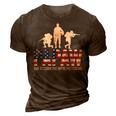 Papaw The Veteran The Myth The Legend Dad Daddy Father Sday 3D Print Casual Tshirt Brown
