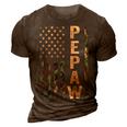 Pepaw American Military Camouflage Flag Gift Fathers Day Gift For Mens 3D Print Casual Tshirt Brown