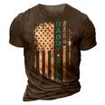 Promoted To Daddy 2024 Us American Flag For New Dad To Be Gift For Mens 3D Print Casual Tshirt Brown