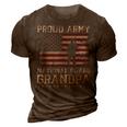 Proud Army National Guard Grandpa Us Military Gift Gift For Mens 3D Print Casual Tshirt Brown