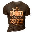 Proud Dad Of A Baseball Senior 2023 Funny Baseball Dad 3D Print Casual Tshirt Brown