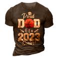 Proud Dad Of A Basketball Senior 2023 Funny Basketball Dad 3D Print Casual Tshirt Brown
