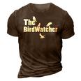 The Birdwatcher Bird Watching Lovers Birding Men Dad 3D Print Casual Tshirt Brown