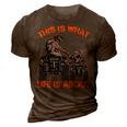 This Is What Life Is About Quad Bike Father Son Atv 3D Print Casual Tshirt Brown