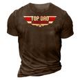 Top Dad Best Dad Ever Funny Father 80S Fathers Day Gift 3D Print Casual Tshirt Brown