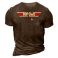 Top Dad Funny Cool 80S 1980S Father Fathers Day Gift For Mens 3D Print Casual Tshirt Brown