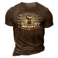 Ultimate Mechanic Hand And Wrench 3D Print Casual Tshirt Brown