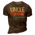 Uncle Godfather Legend Funny Uncle Gifts Fathers Day Gift For Mens 3D Print Casual Tshirt Brown