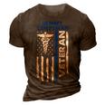 Us Corpsman American Flag Vintage Patriotic 4Th Of July 3D Print Casual Tshirt Brown
