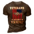 Veterans Against Trump Anti Trump Military Gifts 3D Print Casual Tshirt Brown