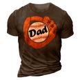 Vintage Baseball Dad Baseball Fans Sport Lovers Men 3D Print Casual Tshirt Brown