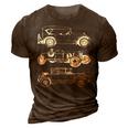 Vintage Cars Car Retro Automobiles Mechanic 3D Print Casual Tshirt Brown