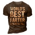 Worlds Best Farter I Mean Father Graphic Novelty 3D Print Casual Tshirt Brown