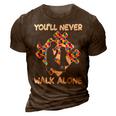 Youll Never Walks Alone Father Daughter Autism Dad 3D Print Casual Tshirt Brown