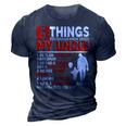 5 Things You Should Know About My Uncle Happy Fathers Day 3D Print Casual Tshirt Navy Blue
