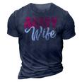 Army Wife Military Soldier Veterans Day Vintage Gift For Womens 3D Print Casual Tshirt Navy Blue