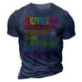 Autism Awareness Support Care Acceptance Ally Dad Mom Kids 3D Print Casual Tshirt Navy Blue