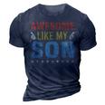Awesome Like My Son Parents Day Mom Dad Joke Funny Women Men 3D Print Casual Tshirt Navy Blue