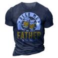 Beer Me Im The Father Of The Groom Son Wedding Party Dad 3D Print Casual Tshirt Navy Blue