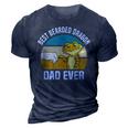 Best Bearded Dragon Dad Ever Pet Bearded Dragon Dad 3D Print Casual Tshirt Navy Blue