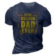 Best Buckin Dad Ever For Deer Hunters 3D Print Casual Tshirt Navy Blue