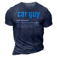 Car Guy Definition Car Mechanic Funny Fathers Day 3D Print Casual Tshirt Navy Blue