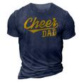 Cheer Dad Father Cheerleading Cheering Fathers Day Gift For Mens 3D Print Casual Tshirt Navy Blue