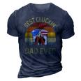 Chicken Dad Best Cluckin Dad Ever Proud Daddy Farmer Gift For Mens 3D Print Casual Tshirt Navy Blue