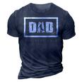 Dad The Best Ever Basketball Gift For Mens 3D Print Casual Tshirt Navy Blue