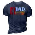 Dad The Man The Lineman The Legend Electrician 3D Print Casual Tshirt Navy Blue