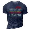 Dad The Man The Myth The Cycling Legend Funny Cyclist Gift For Mens 3D Print Casual Tshirt Navy Blue