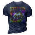 Daddy And Daughter Matching Father Daughter Squad 3D Print Casual Tshirt Navy Blue