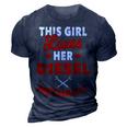 Diesel Mechanic Gifts Wife Girlfriend Design On Back 3D Print Casual Tshirt Navy Blue