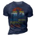 Fathers Day Best Pappous By Par Golf Gift For Dad Grandpa 3D Print Casual Tshirt Navy Blue