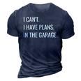 Funny Garage Car Guys Workshop Mechanic 3D Print Casual Tshirt Navy Blue