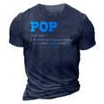 Funny Pop For Grandpa Pop Definition For Grandfather 3D Print Casual Tshirt Navy Blue