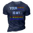 Funny Quote Your Dad Is My Cardio Lgbt Lgbtq 3D Print Casual Tshirt Navy Blue