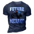 Future Mechanic Costume Monster Truck Adults & Kids 3D Print Casual Tshirt Navy Blue