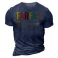 Grandpa Farfar Funny Definition Cool Retro Gift Gift For Mens 3D Print Casual Tshirt Navy Blue