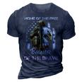 Home Of The Free Because Of The Brave Veterans 3D Print Casual Tshirt Navy Blue
