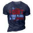 I Cant I Have Plans In The Garage Car Mechanic Gift Gift For Mens 3D Print Casual Tshirt Navy Blue