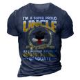 Im A Super Proud Uncle Of A 2023 Masters Degree Graduate 3D Print Casual Tshirt Navy Blue